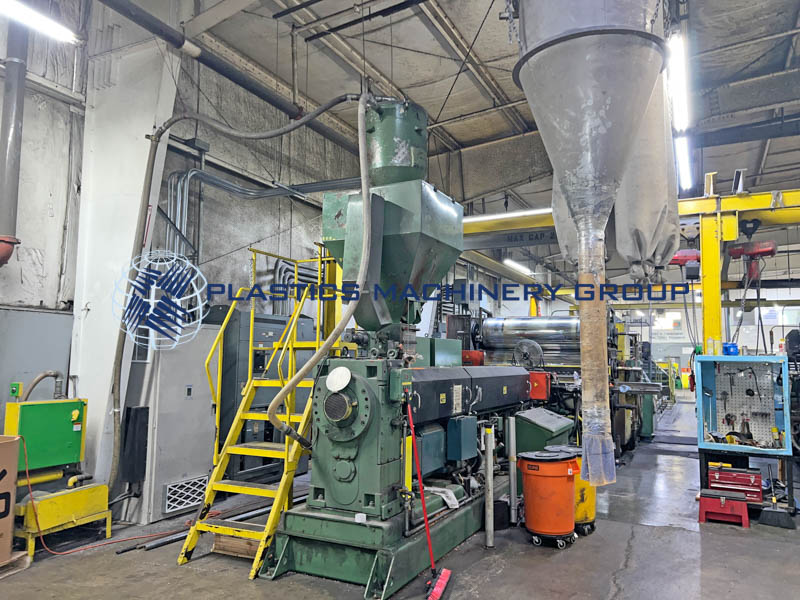 Complete 85″ Wide Sheet Line with 5.5″ Extruder