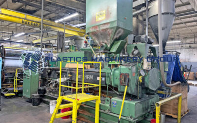 Complete 85″ Wide Co-extrusion Sheet Line, 4.5″ Main Extruder, 2.5″ Co-Extruder