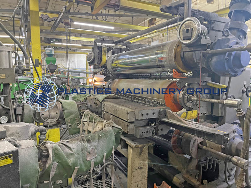 Complete 77″ Wide Co-Extrusion Sheet Line, 4.5″ Main Extruder, 2.5 ” Co-Extruder